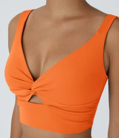 Casual Tops|Yoga Tops<HALARA SoftlyZero™ Airy Low Support Cut Out Cool Touch Yoga Sports Bra-UPF50+