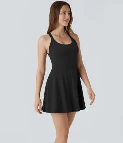 Mini Dresses|Active Dresses<HALARA SoftlyZero™ Airy Molded Cups Cool Touch Dance Active Dress-Easy Peezy Edition