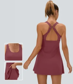 Dresses|Mini Dresses<HALARA SoftlyZero™ Airy Pocket 2-in-1 Cool Touch Tennis Active Dress-UPF50+