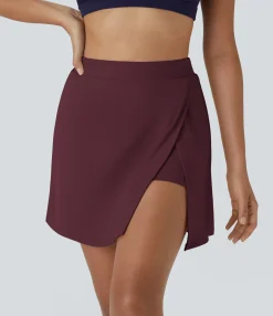 Mini Skirts|Active Skirts<HALARA SoftlyZero™ Airy Side Cut 2-in-1 Pocket Cool Touch Tennis Skirt-Purity-UPF50+