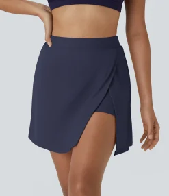 Mini Skirts|Active Skirts<HALARA SoftlyZero™ Airy Side Cut 2-in-1 Pocket Cool Touch Tennis Skirt-Purity-UPF50+