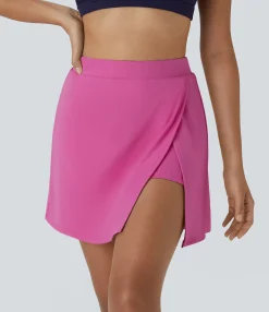 Mini Skirts|Active Skirts<HALARA SoftlyZero™ Airy Side Cut 2-in-1 Pocket Cool Touch Tennis Skirt-Purity-UPF50+