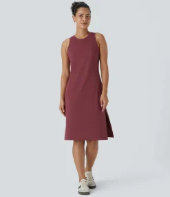 Dresses|Active Dresses<HALARA SoftlyZero™ Airy Sleeveless Cool Touch Midi Casual Dress-UPF50+