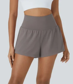 Active Shorts|Shorts<HALARA SoftlyZero™ Airy Super High Waisted Cool Touch Yoga Shorts with Pockets