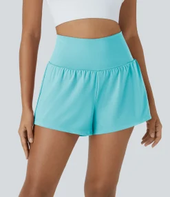 Active Shorts|Shorts<HALARA SoftlyZero™ Airy Super High Waisted Cool Touch Yoga Shorts with Pockets