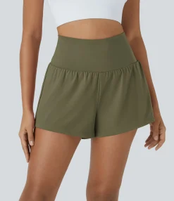 Active Shorts|Shorts<HALARA SoftlyZero™ Airy Super High Waisted Cool Touch Yoga Shorts with Pockets