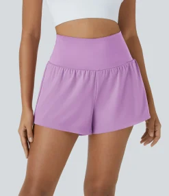 Active Shorts|Shorts<HALARA SoftlyZero™ Airy Super High Waisted Cool Touch Yoga Shorts with Pockets