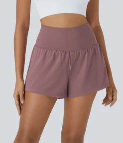 Active Shorts|Shorts<HALARA SoftlyZero™ Airy Super High Waisted Cool Touch Yoga Shorts with Pockets