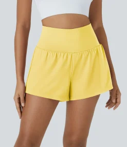 Active Shorts|Shorts<HALARA SoftlyZero™ Airy Super High Waisted Cool Touch Yoga Shorts with Pockets