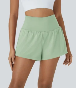 Active Shorts|Shorts<HALARA SoftlyZero™ Airy Super High Waisted Cool Touch Yoga Shorts with Pockets