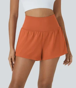 Active Shorts|Shorts<HALARA SoftlyZero™ Airy Super High Waisted Cool Touch Yoga Shorts with Pockets