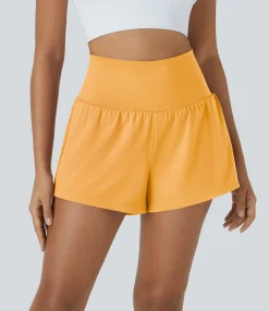 Active Shorts|Shorts<HALARA SoftlyZero™ Airy Super High Waisted Cool Touch Yoga Shorts with Pockets