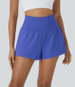 Active Shorts|Shorts<HALARA SoftlyZero™ Airy Super High Waisted Cool Touch Yoga Shorts with Pockets