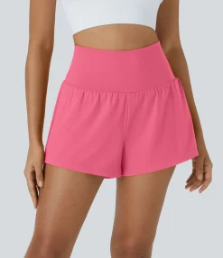 Active Shorts|Shorts<HALARA SoftlyZero™ Airy Super High Waisted Cool Touch Yoga Shorts with Pockets