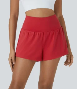 Active Shorts|Shorts<HALARA SoftlyZero™ Airy Super High Waisted Cool Touch Yoga Shorts with Pockets