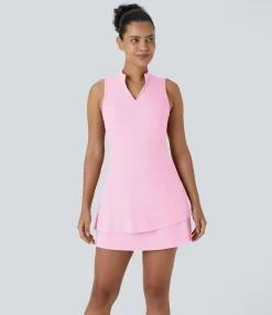 Mini Dresses|Active Dresses<HALARA SoftlyZero™ Airy Tiered Ruffle 2-Piece Pocket Cool Touch Mini Golf Active Dress-UPF50+