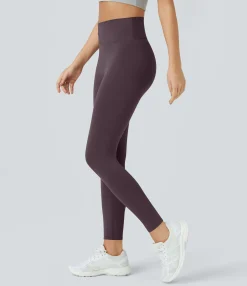 Crossover Leggings|Softlyzero™ Fabric Leggings<HALARA SoftlyZero™ Crossover Color Block Leggings-UPF50+