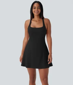 Mini Dresses|Active Dresses<HALARA SoftlyZero™ 2-in-1 Pocket Mini Yoga Active Dress-Easy Peezy Edition-UPF50+