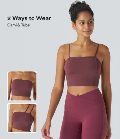 Yoga Tops|Sports Bras<HALARA SoftlyZero™ Low Support Removable Strap Yoga Sports Bra-UPF50+