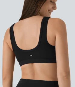 Yoga Tops|Sports Bras<HALARA SoftlyZero™ Low Support U Neck Yoga Sports Bra-UPF50+