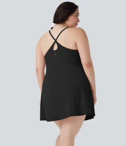 Plus Size<HALARA SoftlyZero™ Plush Active Plus Size Dress-Longer Length-Easy Peezy Edition
