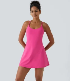 Mini Dresses|Active Dresses<HALARA Softlyzero™ Plush Backless Active Dress