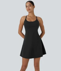 Mini Dresses|Active Dresses<HALARA Softlyzero™ Plush Backless Active Dress