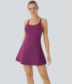 Mini Dresses|Active Dresses<HALARA Softlyzero™ Plush Backless Active Dress