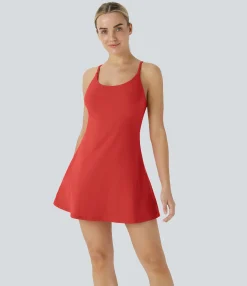 Mini Dresses|Active Dresses<HALARA Softlyzero™ Plush Backless Active Dress