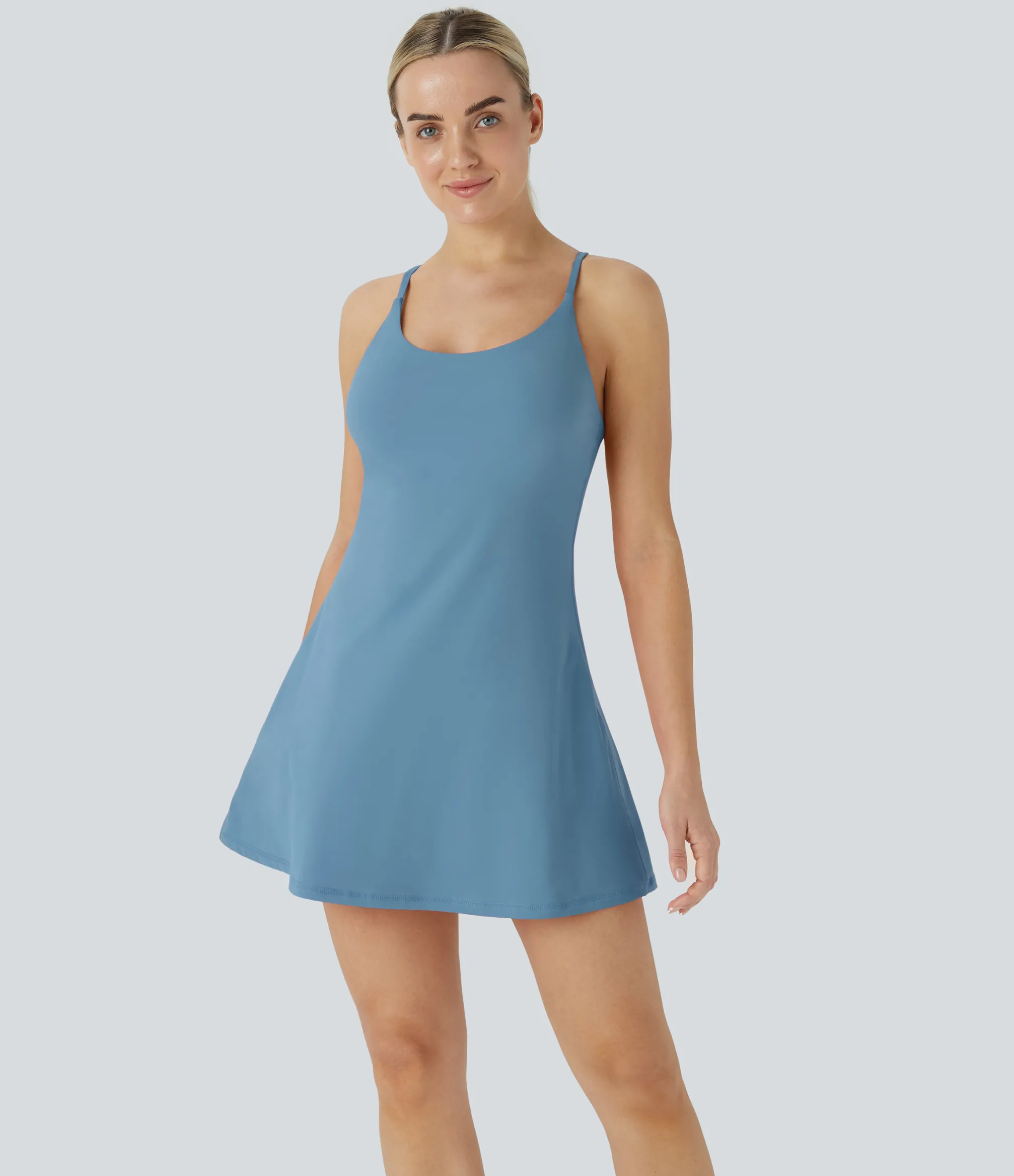 Mini Dresses|Active Dresses<HALARA Softlyzero™ Plush Backless Active Dress