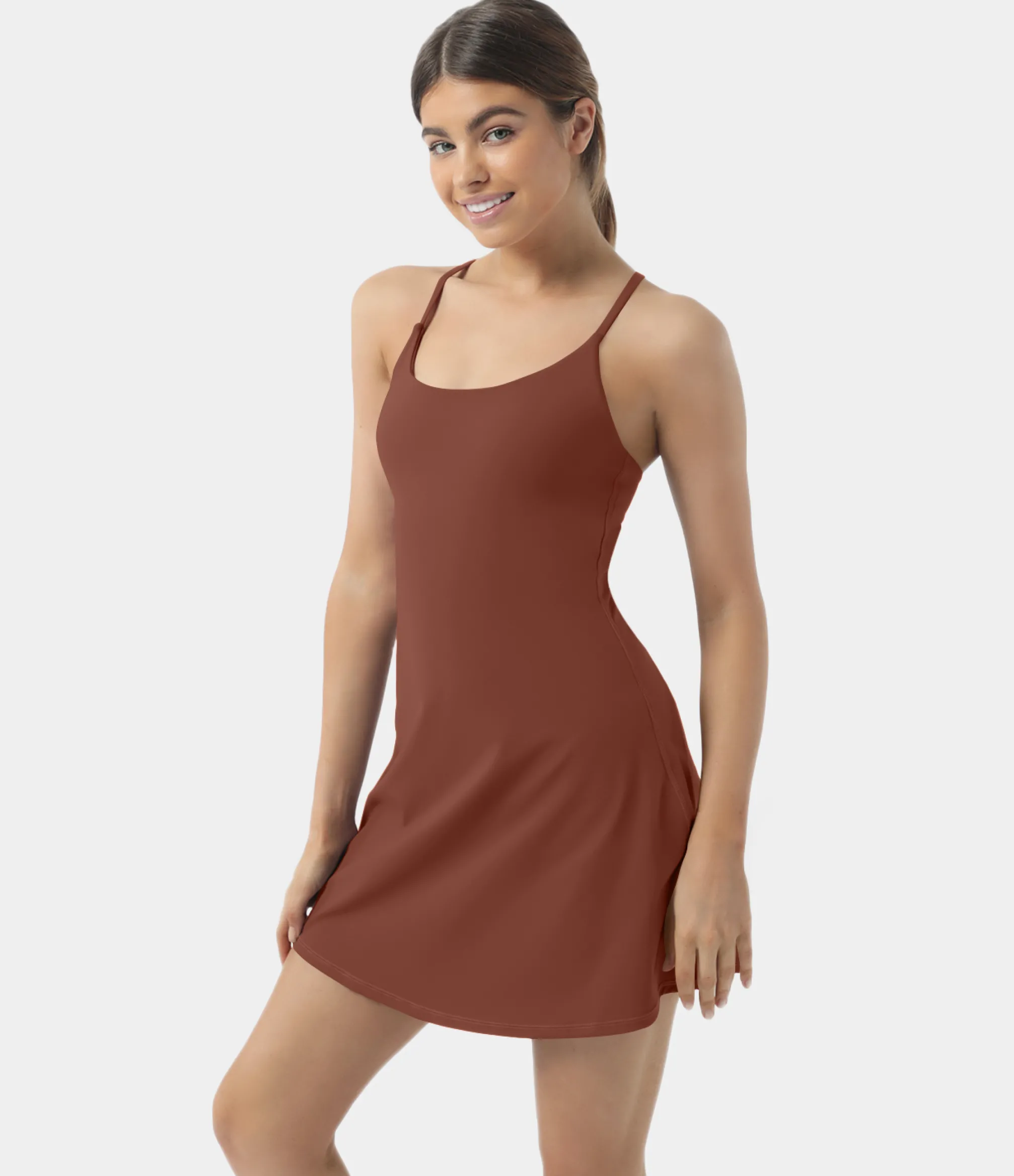 Mini Dresses|Active Dresses<HALARA Softlyzero™ Plush Backless Active Dress