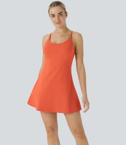Mini Dresses|Active Dresses<HALARA Softlyzero™ Plush Backless Active Dress