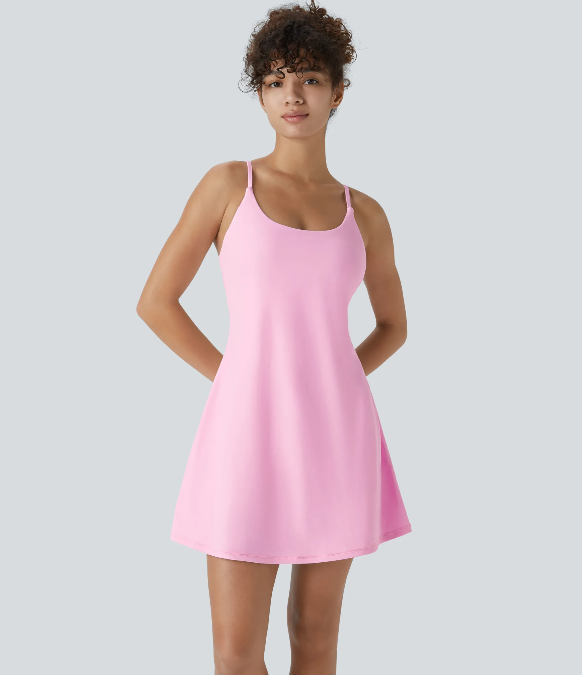 Mini Dresses|Active Dresses<HALARA Softlyzero™ Plush Backless Active Dress