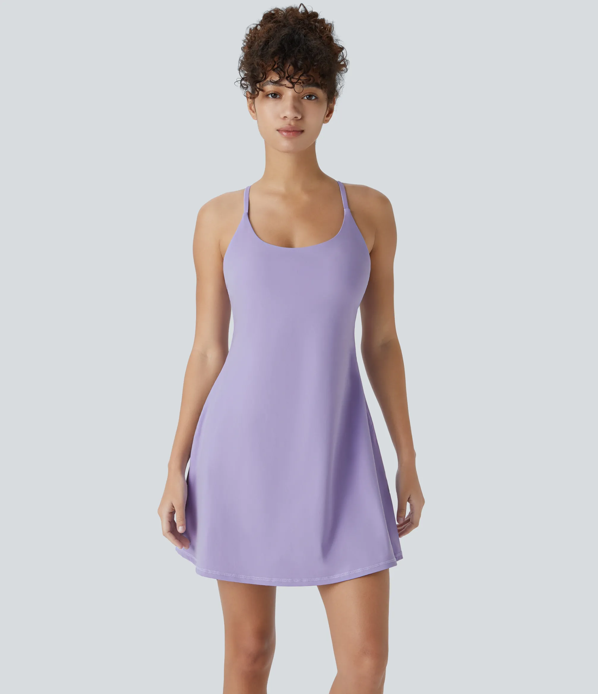 Mini Dresses|Active Dresses<HALARA Softlyzero™ Plush Backless Active Dress
