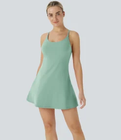 Mini Dresses|Active Dresses<HALARA Softlyzero™ Plush Backless Active Dress