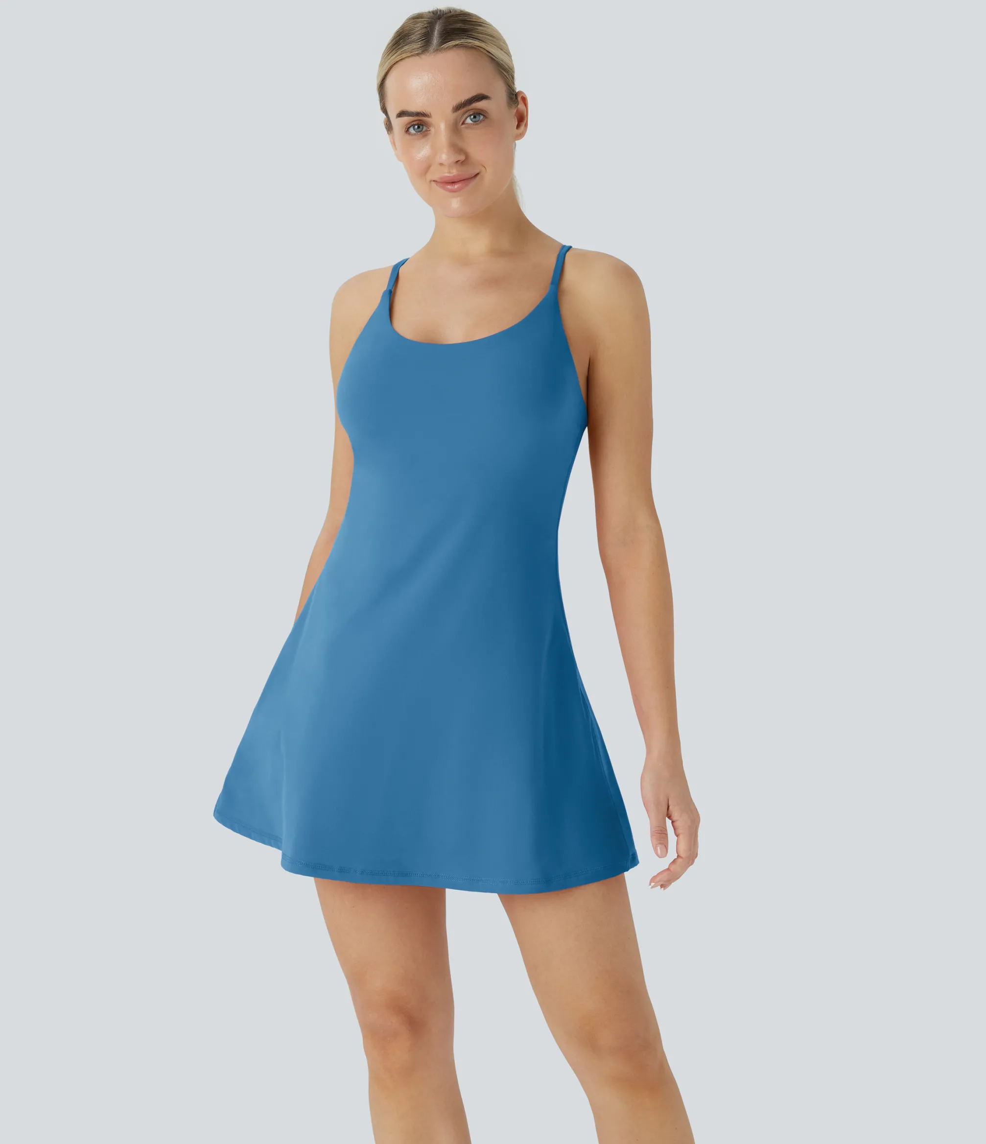 Mini Dresses|Active Dresses<HALARA Softlyzero™ Plush Backless Active Dress