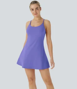 Mini Dresses|Active Dresses<HALARA Softlyzero™ Plush Backless Active Dress