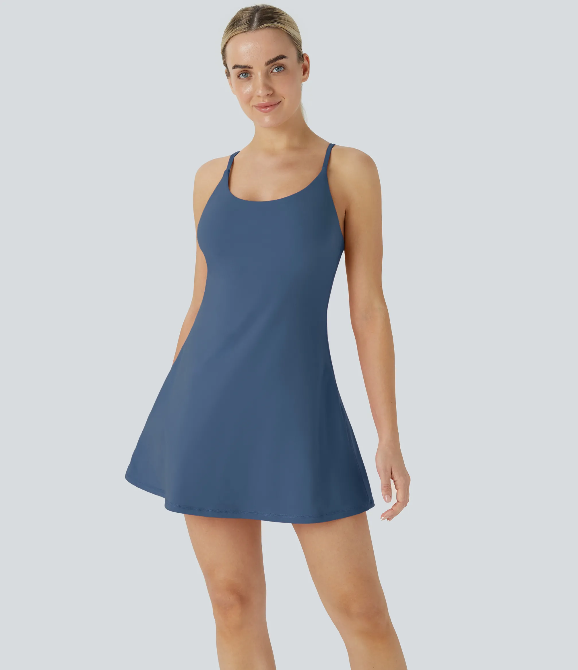 Mini Dresses|Active Dresses<HALARA Softlyzero™ Plush Backless Active Dress