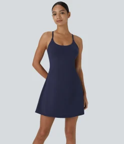 Mini Dresses|Active Dresses<HALARA Softlyzero™ Plush Backless Active Dress
