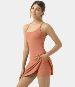 Mini Dresses|Active Dresses<HALARA Softlyzero™ Plush Backless Active Dress