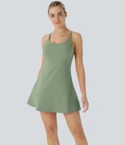 Mini Dresses|Active Dresses<HALARA Softlyzero™ Plush Backless Active Dress