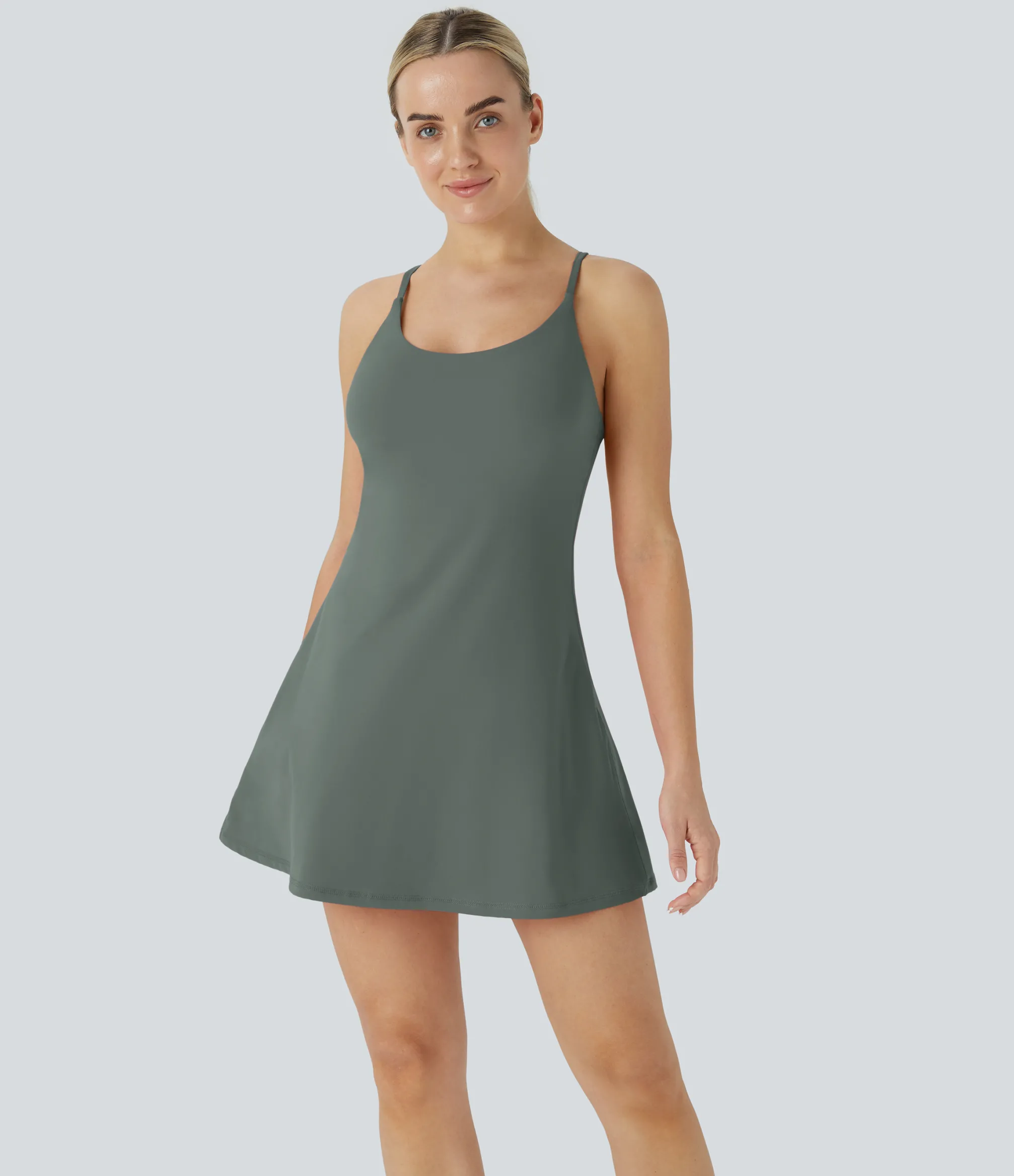Mini Dresses|Active Dresses<HALARA Softlyzero™ Plush Backless Active Dress