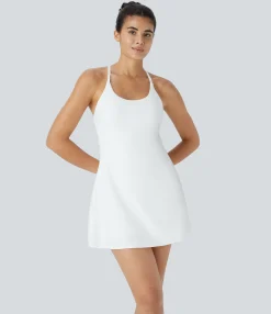 Mini Dresses|Active Dresses<HALARA Softlyzero™ Plush Backless Active Dress-Easy Peezy Edition