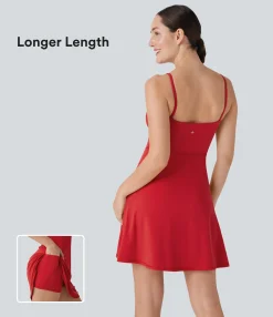 Active Dresses|Dresses<HALARA SoftlyZero™ Plush Corset 2-in-1 Mini Casual Dress with Pocket-Longer Length