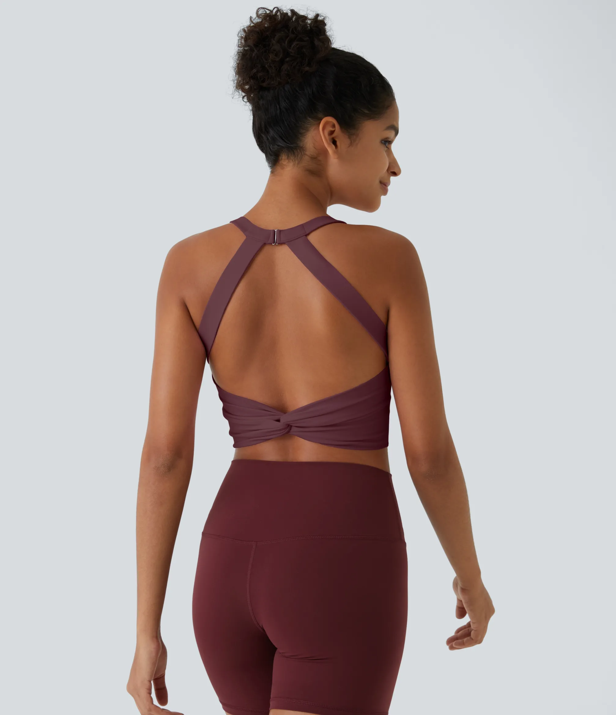 Tank Tops & Camis|Tank Tops<HALARA SoftlyZero™ Plush Cut Out Cropped Yoga Tank Top