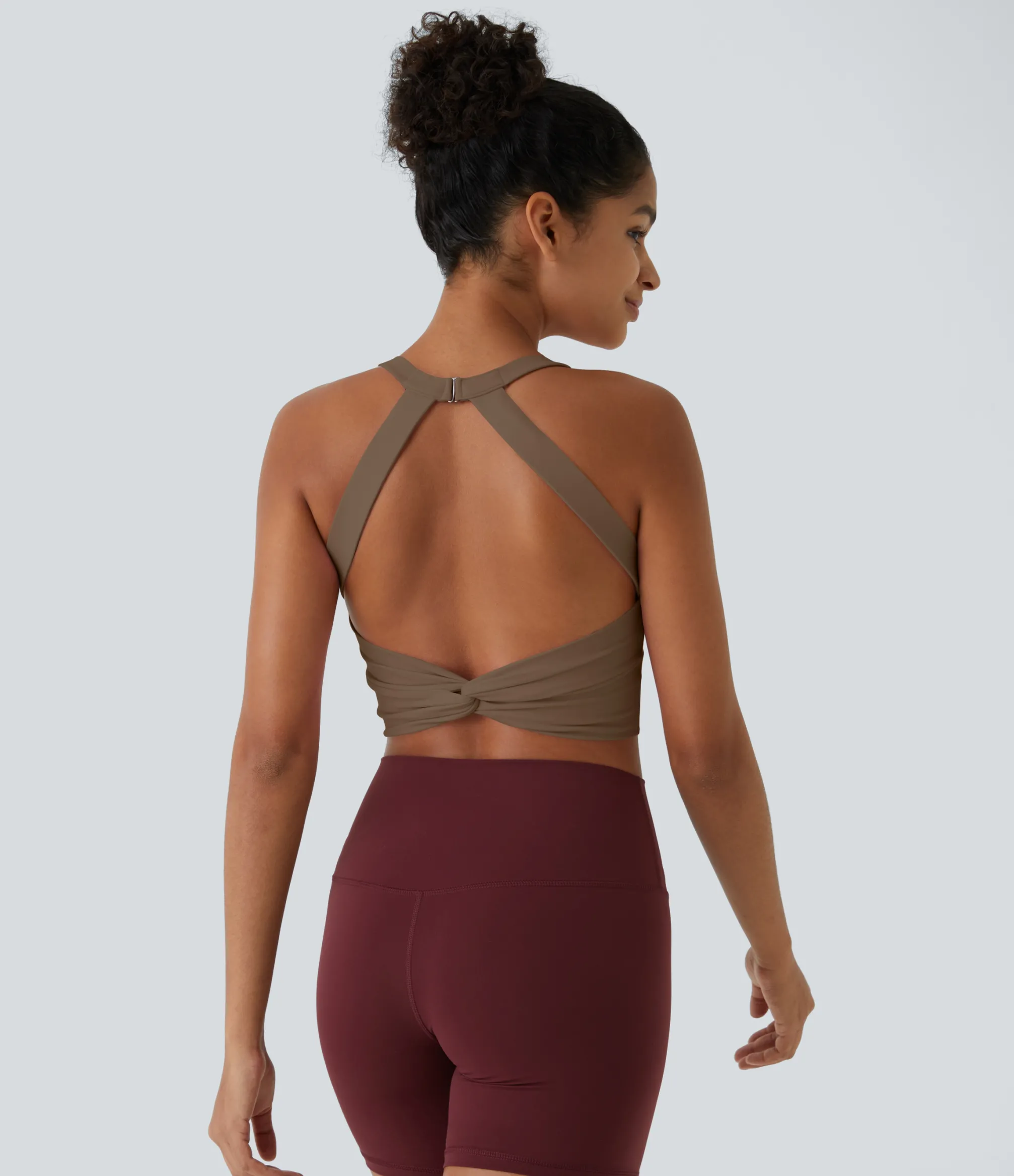 Tank Tops & Camis|Tank Tops<HALARA SoftlyZero™ Plush Cut Out Cropped Yoga Tank Top