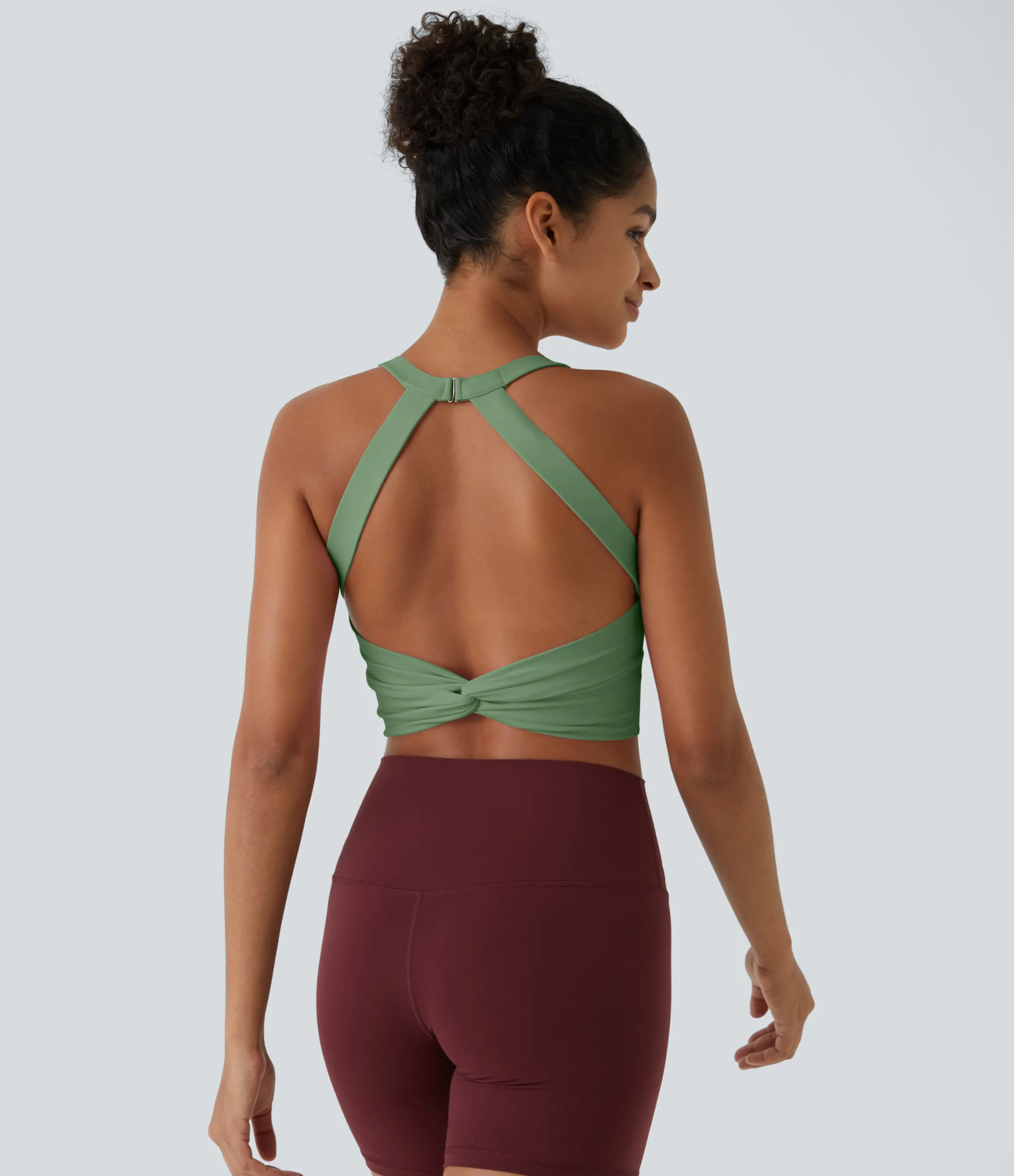 Tank Tops & Camis|Tank Tops<HALARA SoftlyZero™ Plush Cut Out Cropped Yoga Tank Top
