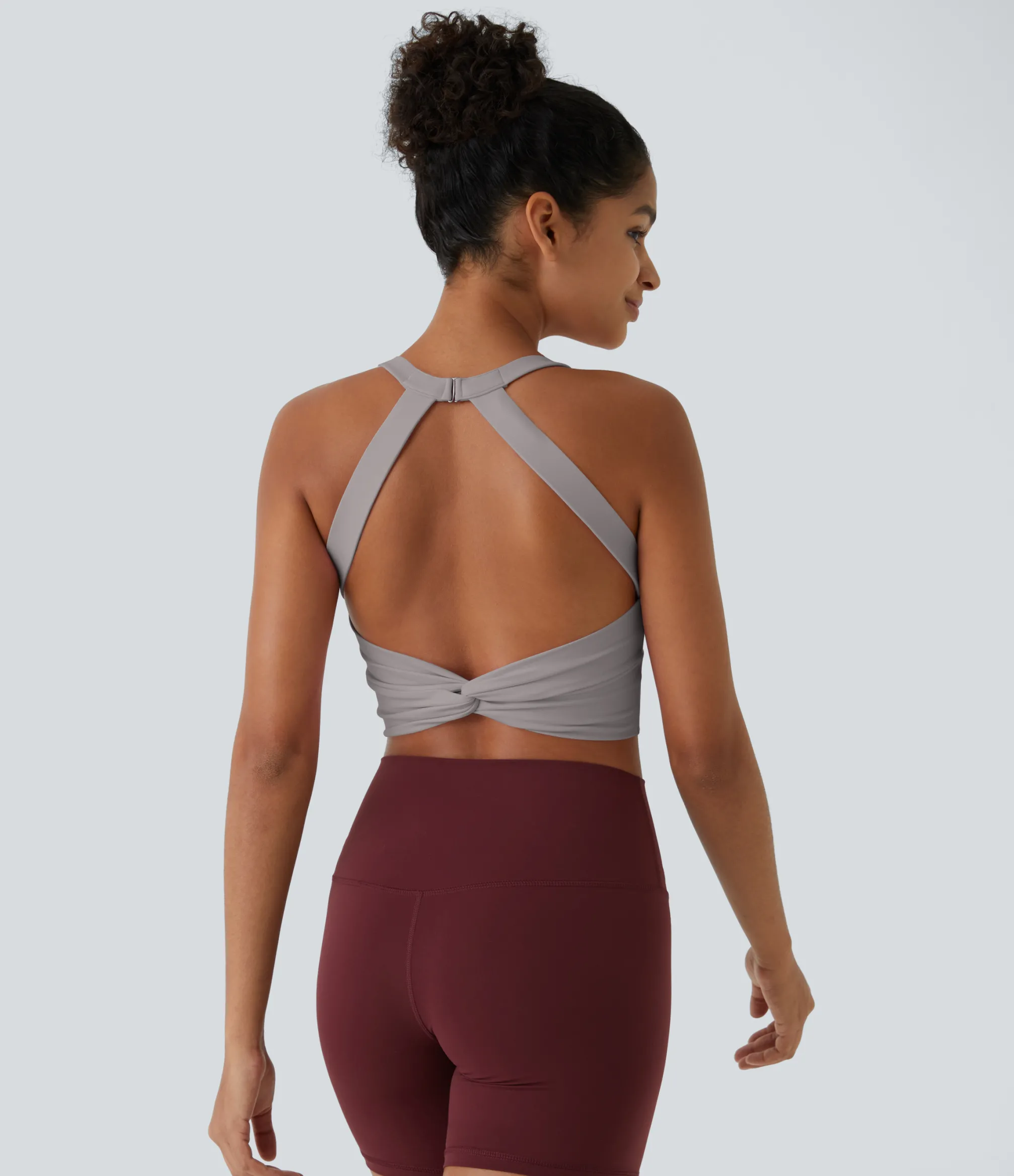 Tank Tops & Camis|Tank Tops<HALARA SoftlyZero™ Plush Cut Out Cropped Yoga Tank Top