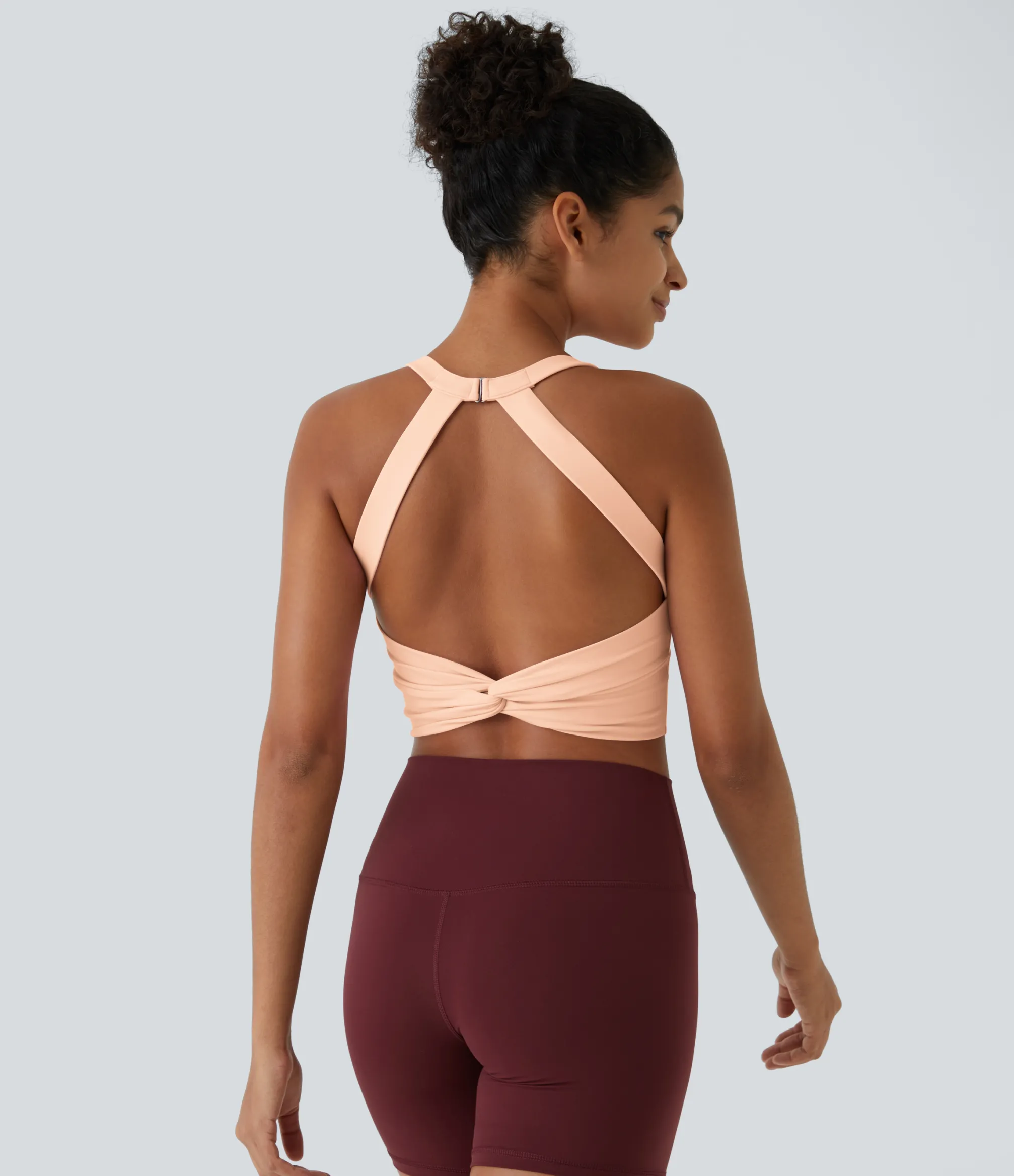 Tank Tops & Camis|Tank Tops<HALARA SoftlyZero™ Plush Cut Out Cropped Yoga Tank Top