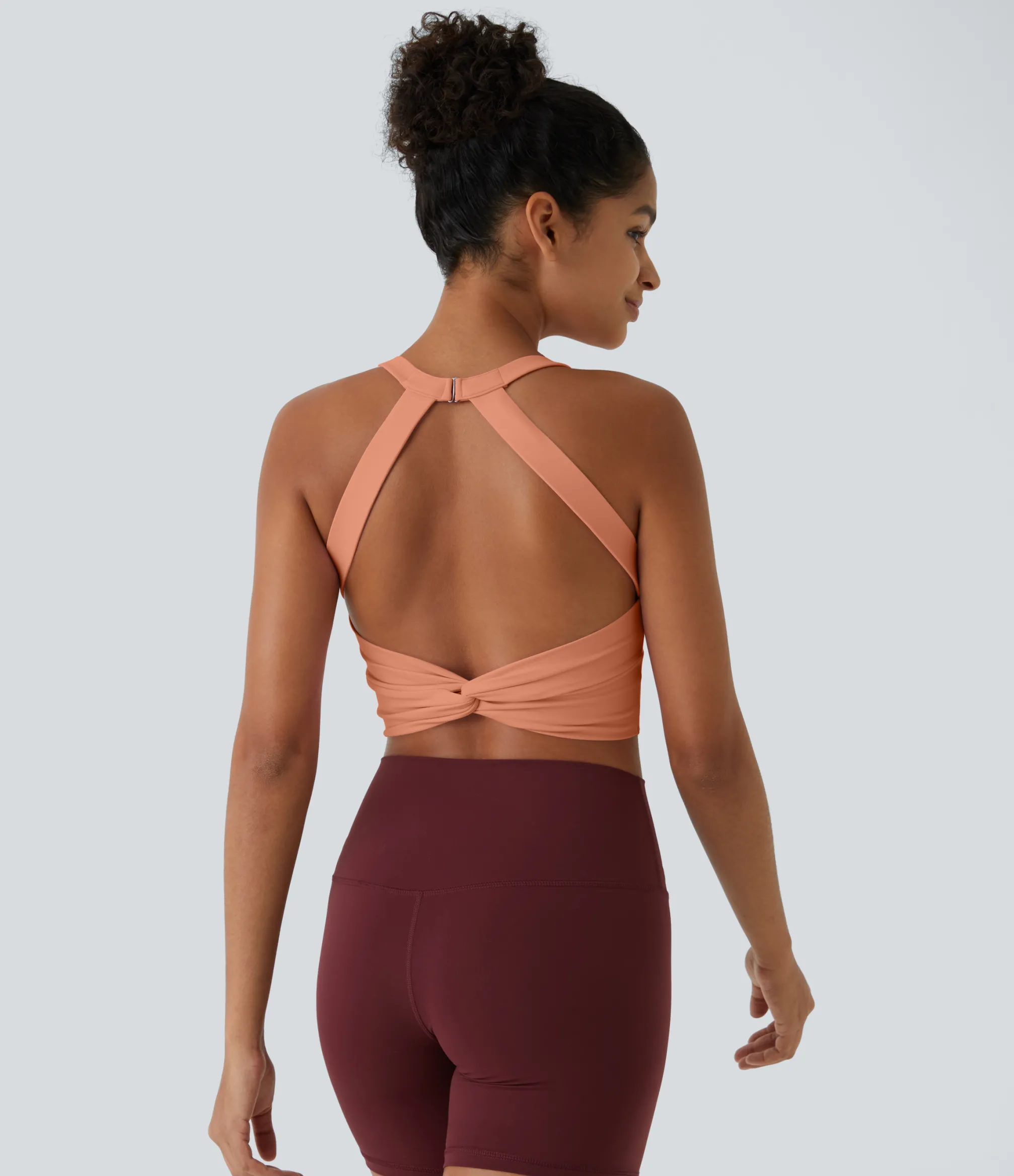 Tank Tops & Camis|Tank Tops<HALARA SoftlyZero™ Plush Cut Out Cropped Yoga Tank Top
